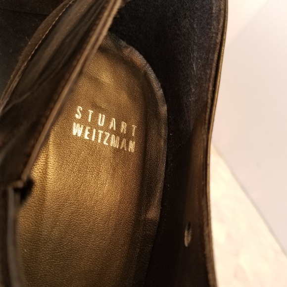 Sturat Weitzman Suede Leather Booties Black 9B - Picture 6 of 7